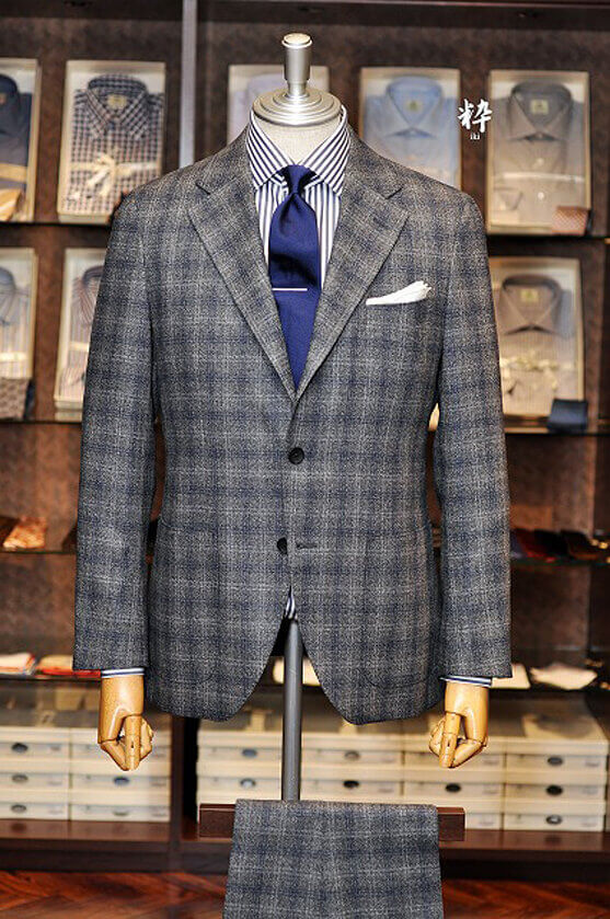 Bespoke Suit(オーダースーツ)  ウインドウペーン  Loro Piana(ロロピアーナ)の画像ID582