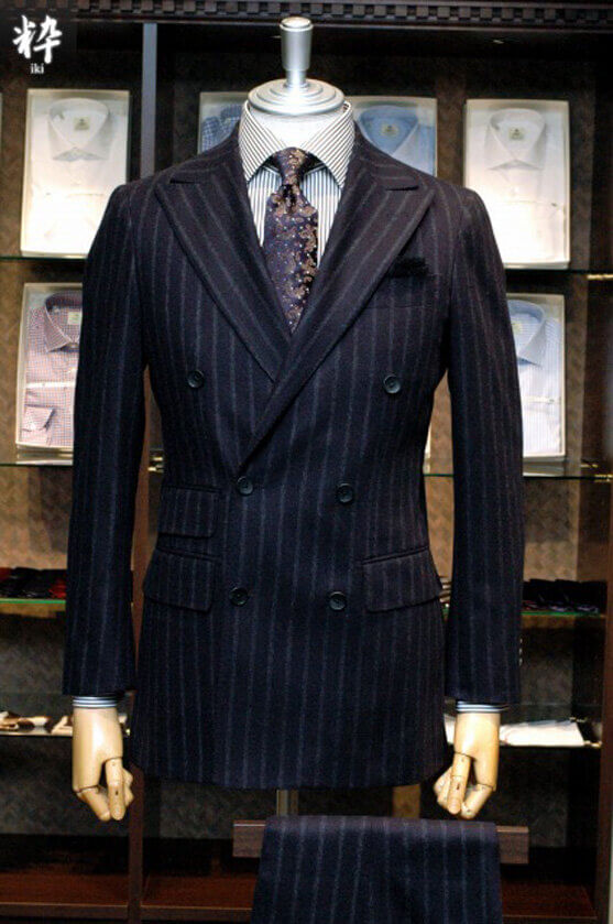 Bespoke Suit(オーダースーツ) ブークレーストライプ DRAPERS(ドラッパーズ) の画像ID1448