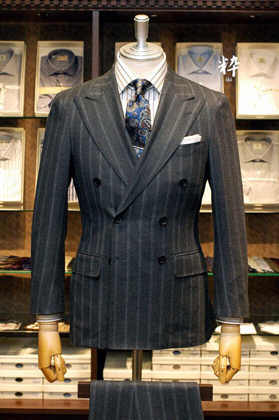 Bespoke Suit(オーダースーツ) グレーフランネル DRAPERS(ドラッパーズ) の画像ID1416