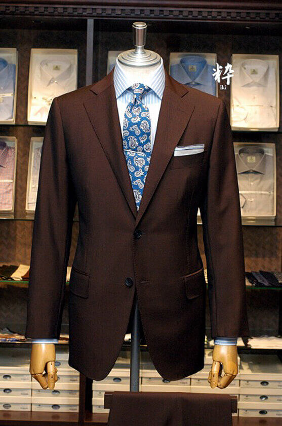 Bespoke Suit(オーダースーツ) ブラウンモヘア DRAPERS(ドラッパーズ) の画像ID1347