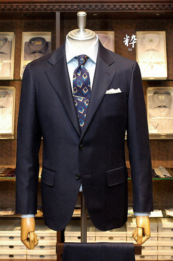 Bespoke Suit(オーダースーツ) ネイビーフランネル DRAPERS (ドラッパーズ) の画像ID1318