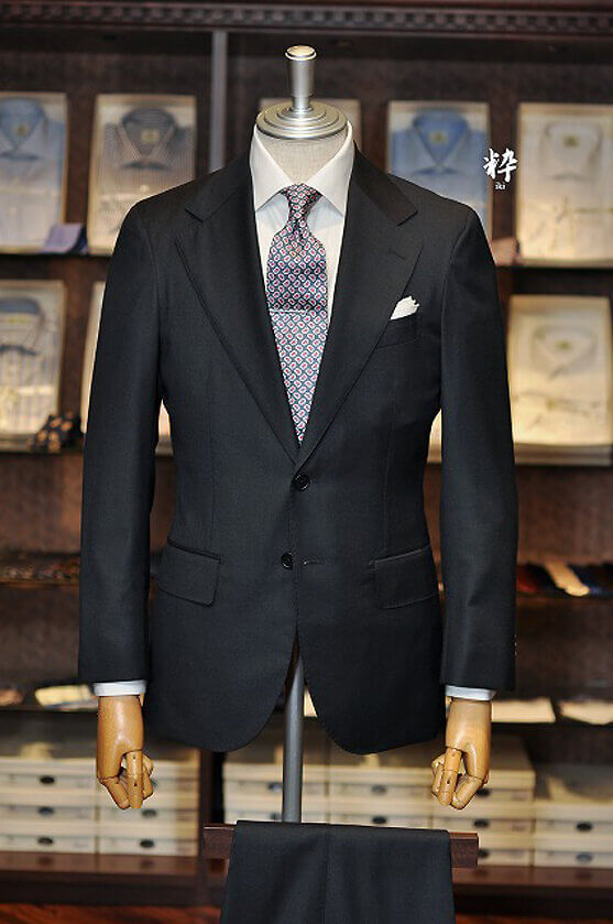 Bespoke Suit(オーダースーツ) Super130's ダークグレー Caccioppoli(カチョッポリ) の画像ID961
