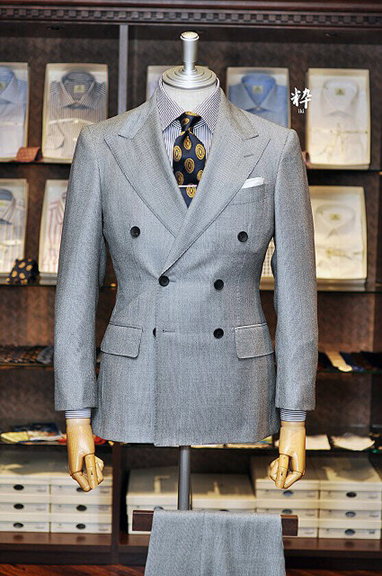 Bespoke Suit(オーダースーツ) 　ウール&カシミヤ グレンチェック DRAPERS(ドラッパーズ) の画像ID949