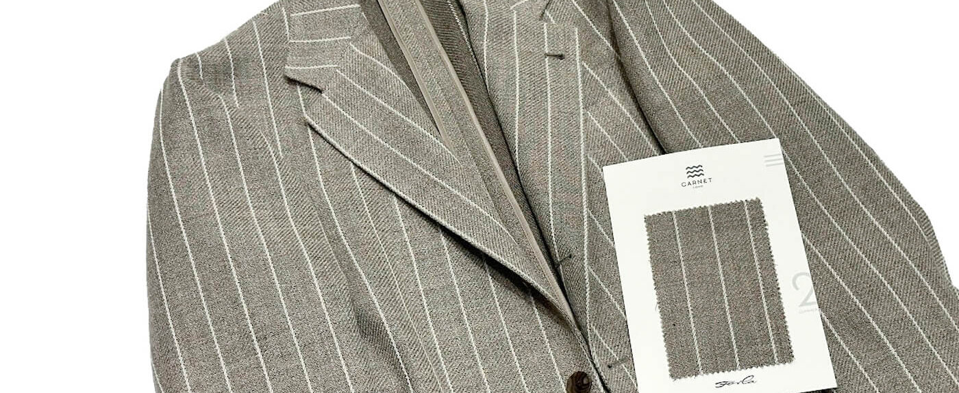 これなら着たいと思えたニットのような柔らかな風合いのストライブジャケット